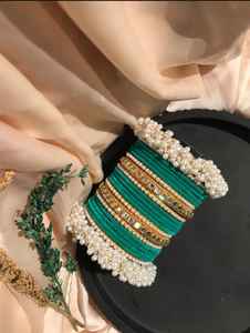 Factory Direct Sales Round Shaped Glass Bangles Sets Islamic Religious Women's Churiyan Sets for Adults Indian Bangles Jewelry - Product Image 6