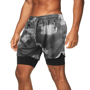 Premium Compression Shorts for Sports Activities Custom Logo Double <b>Layer</b> Shorts Manufacturer With Logo - Product Image 2