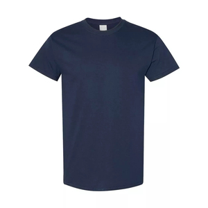 Custom Made Breathable Quick Dry Men's Workout T-shirt with Front Logo Short Sleeves Regular Fit 100% Cotton Fabric - Product Image 1
