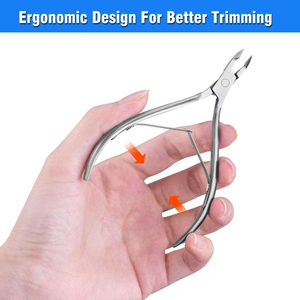 <b>Box</b> Joint Professional Nail Tool Cuticle Nipper Surgical Grade Stainless Steel Sharp Durable Precision Alignment Finger Nails - Product Image 5