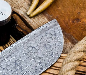 Couteau à découper la viande en acier Damas 2026, forgé à la main, manche en bois, moderne, ambidextre, compatible lave-vaisselle, écologique, pour la cuisine - Product Image 5