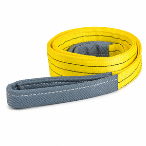 Eslinga de Cinta Doble de 3 Toneladas para Elevación de Equipos Pesados, Poliéster de Alta Tenacidad, Resistente a la Abrasión, Acero Inoxidable - Product Image 1