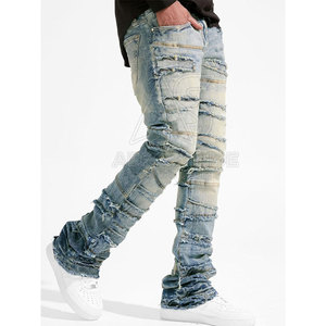 Pantalones Casuales para Hombre, Estilo Apilado, Lona Premium Elástica, Ligeros, Corte Relajado Personalizado, Transpirables, Ecológicos, Elegantes para Uso Diario - Product Image 2