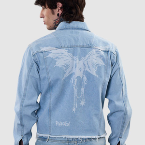 OEM <b>Mens</b> Denim Jean <b>Jacket</b> Casual Outwear Fall <b>Jacket</b> Denim Button up Coat Oversize Denim <b>Jacket</b> for <b>Men</b> acidwash fashion casual - Product Image 5