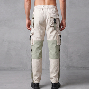 Men Street Cargo <b>Pants</b> <b>Summer</b> Lightweight Drawstring Waist Cargo Trouser Pajama Men Outdoor Fashion 6 Pocket <b>Pants</b> Men's - Product Image 2