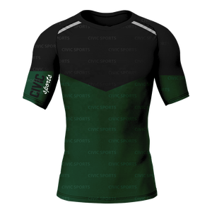 <b>Custom</b> <b>Design</b> Sublimation Short Sleeve <b>Compression</b> <b>Shirt</b> Surf MMA Rash Guard - Product Image 3
