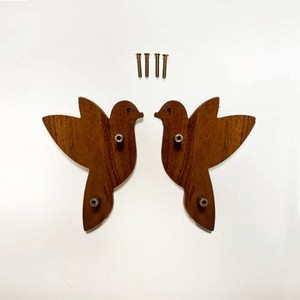 Poignées et poignées de tirage décoratives en bois d'acacia pour enfants, en forme d'oiseau, pour portes, armoires et commodes, vente en gros - Product Image 3