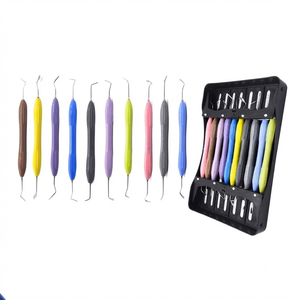 Kit de Instrumentos Manuales para Rellenos Dentales de Composite, 10 Piezas, Clase I, Mangos Multicolor - Product Image 3