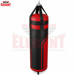 Sac de frappe et sacs de sable en cuir lourd personnalisés 2026, adaptés au Taekwondo et au Muay Thai, avec crochet à chaîne métallique - Product Image 3