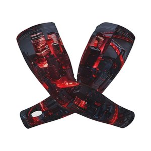 2026 Custom LOGO Sublimation Elbow Ice Cool Arm Sleeve Gym Running Non-slip Silicone Baseball Volleyball Football Arm Sleeve - Product Image 2