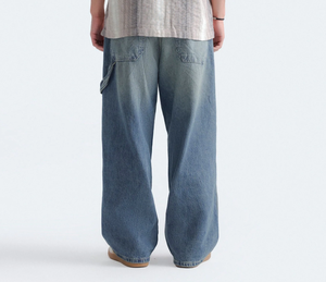 Men's Women's Light Multiple Color Loose Fit <b>Denim</b> Jeans Casual Washed Wide Leg Style Summer Wear <b>Denim</b> <b>Jacket</b> Pant Baggy Styles - Product Image 2