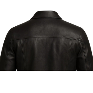 Manufacturer Make High Quality Black Fashion Man <b>Jacket</b> <b>Winter</b> <b>Leather</b> <b>Jacket</b> - Product Image 6