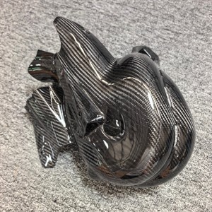 Couvre-collecteurs d'échappement en fibre de carbone véritable 3K brillant pour Ducati <span class=keywords><strong>Panigale</strong></span> <span class=keywords><strong>V4</strong></span> Streetfighter <span class=keywords><strong>V4</strong></span> 2018-2022 - Product Image 1