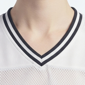 เสื้อลาครอสผู้หญิง เสื้อลาครอสตาข่ายน้ำหนักเบาสำหรับผู้หญิง คอวี ระบายอากาศได้ดี เสื้อลาครอสแขนสั้น - Product Image 4