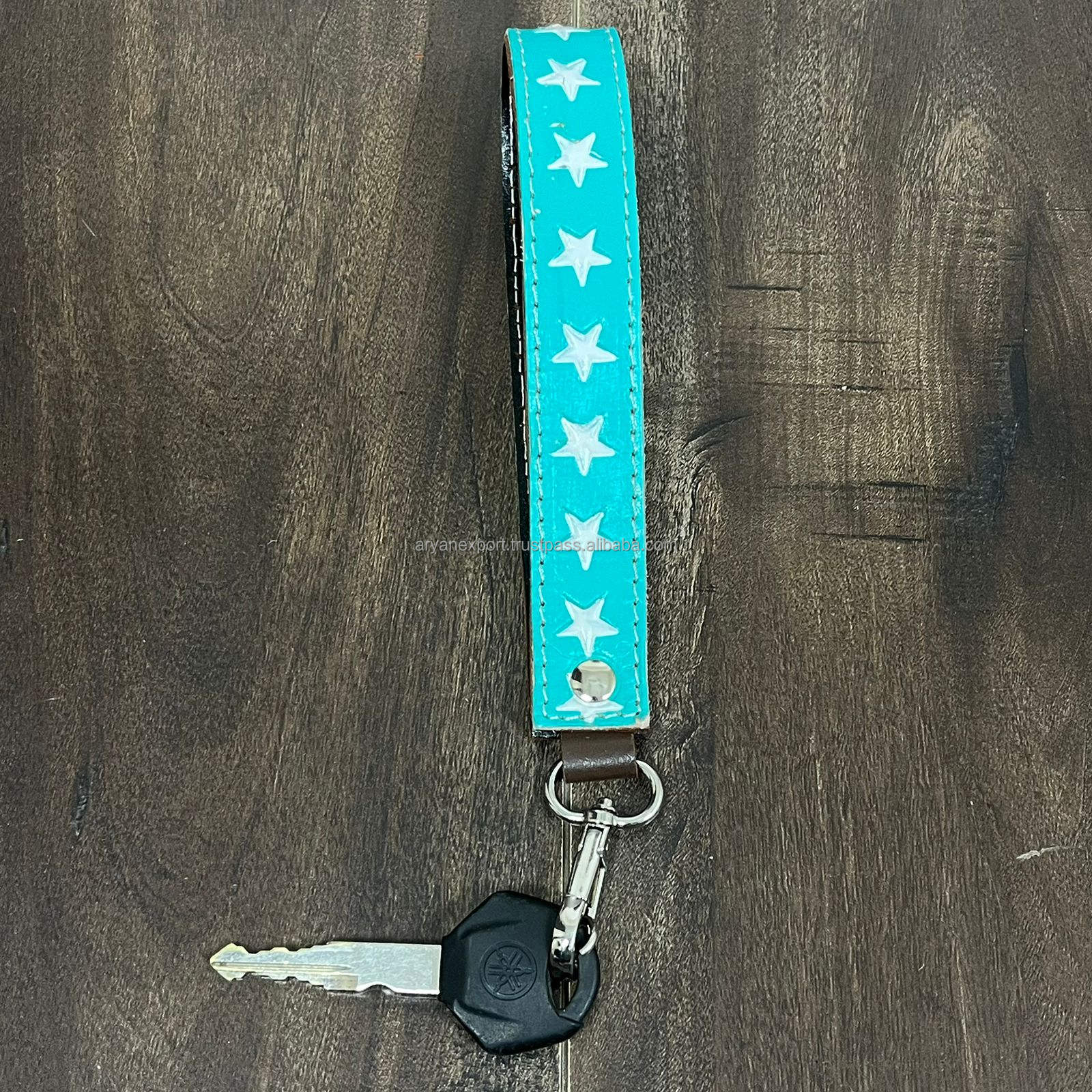 Turquoise & White Checkered