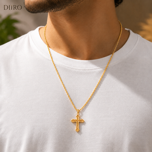Fashion Luxury 925 Sterling Silver Moissanite Necklace High Quality Cross <b>Pendant</b> Women Necklace Jewelry - Product Image 5