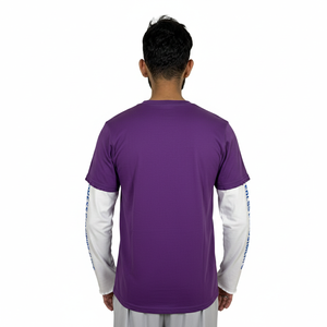 T-shirts double couche à manches longues en gros, meilleur fabricant, respirants, design personnalisé, t-shirts double couche pour hommes - Product Image 2