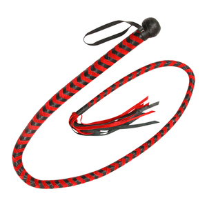 Fouet en cuir véritable professionnel de haute qualité, personnalisé, pour spectacle équestre, design tressé, maniement de bétail, vente - Product Image 5