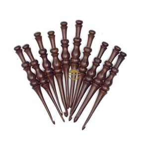 Wooden Crochet Hooks <b>Set</b> of 7 for Knitting Crocheting Sizes Engraved Rosewood Wooden Handicrafts Great Gift Item by AYAANS - Product Image 1
