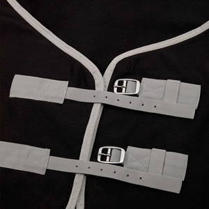 BRAND ZONE Nouvelle conception d'équipement équin, couverture anti-mouches pour chevaux, sur mesure, couverture en maille anti-mouches pour l'été avec capuche de cou amovible - Product Image 5