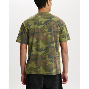 เสื้อยืดโอเวอร์ไซส์ลายพรางยูนิเซ็กซ์ ผ้าเจอร์ซีย์ย้อมสีสไตล์สตรีทแวร์ ผ้าฝ้ายลำลองทรงหลวม แขนสั้น แฟชั่นฤดูร้อน - Product Image 4