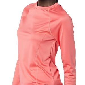 Camiseta de Compresión de Punto de Alta Elasticidad para Mujer, Camiseta Deportiva Transpirable de Invierno, Top Atlético con Logotipo Personalizado, Suministro Directo de Fábrica - Product Image 4