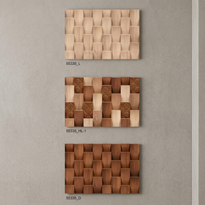 Azulejos de Pared de Cerámica de Arcilla Corten con Diseño Floral 3D de 300x450mm, Decorativos para el Hogar, Resistentes al Desgaste, para Baño y Pasillo, Estilo Mid-Century - Product Image 4