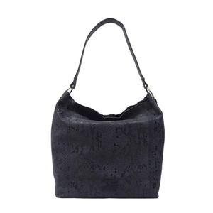 Bolso de mano de cuero genuino con estampado de serpiente pitón suave y suntuoso de alta calidad - Product Image 1