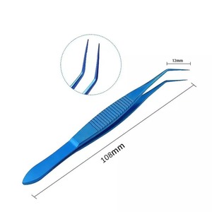 Ophthalmic Forceps Micro Tweezers Stainless Steel Eye Surgery Instrument <b>Toothed</b> Corneal Tying Tweezer Medical <b>Tools</b> Set - Product Image 2