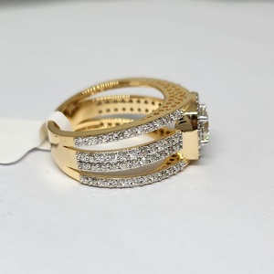 Elegante Anillo de Compromiso de Diamante Solitario Natural para Mujer, Oro Sólido de 14K con Baño de Rodio, Joyería de Lujo, Certificado IGI, Color HI, VS - Product Image 3