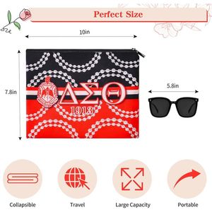 Regali per Donne DST Make Bag 1913 Sigma Theta, Borsa Cosmetica Stile 1, Regalo per Ragazze, Astuccio per Cosmetici - Product Image 2