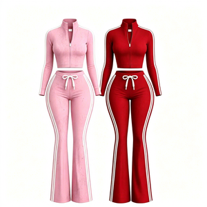 2026 European and American Retro Hooded Casual Waist-Cinching Slimming Letter Print Set for Fashion-Forward Women - Product Image 1