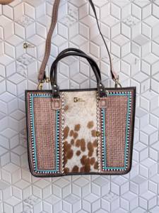 Nouvel Arrivage Sac Fourre-tout en Véritable Peau de Vache, Sac à Main en Cuir Élégant avec Poils, Sacs Sculptés à la Main pour Femme, Multi-usages - Product Image 2