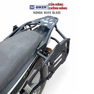Porte-bagages arrière M Biker Honda Wave Series, accessoires pour moto, pour un transport pratique de marchandises et de bagages à l'arrière - Product Image 3