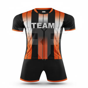 Ensemble d'uniformes de football - Respirant, léger, séchage rapide, 100% polyester, personnalisable, service OEM, haute qualité, unisexe, adulte, demi-tenue - Product Image 2