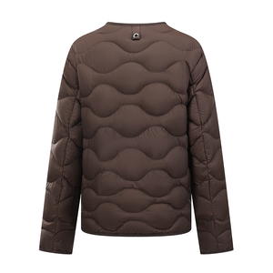 Onion <b>Quilted</b> Women’s Liner Jacket Collarless Lightweight Padded Puffer Coat Wave Stitch Inner Layer Outerwear Custom Logo OEM - Product Image 4