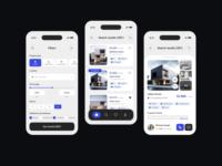 Application de marché immobilier pour acheter, vendre et louer des propriétés, avec des annonces, des recherches, des filtres, des demandes d'informations et une gestion des agents.