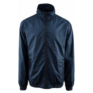 Veste coupe-vent bleu marine pour hommes, style décontracté, col montant, en polyester, style sportif, pour l'automne, vente en gros pour fabricants - Product Image 1