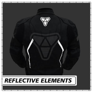 Chaqueta de cuero de motocicleta para Hombre | Chaqueta de motorista aprobada CE para seguridad | Chaqueta de montar elegante - Product Image 5