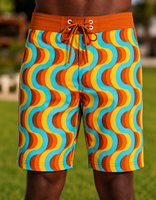 Shorts de surf pour hommes à séchage rapide, shorts de plage avec logo frontal, maillots de bain légers, écologiques, respirants et élastiques