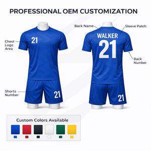ชุดฟุตบอลแบบกำหนดเอง เสื้อฟุตบอล ระบายอากาศ แห้งเร็ว ผ้าตาข่าย โรงงานขายส่ง ผู้ผลิต - Product Image 5