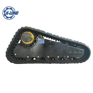 ชุดตีนตะขาบยางรูปสามเหลี่ยมคุณภาพสูง 3-5 ตัน สำหรับรถตักล้อยางขนาดเล็ก, แท่นขุดเจาะขนาดเล็ก, แชสซี - Product Image 4