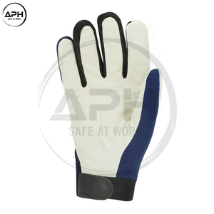Comfortable Fit Assembly Mechanic <b>Gloves</b> Breathable Spandex Back Synthetic Leather Working <b>Glove</b> Custom Workshop <b>Glove</b> - Product Image 2