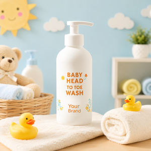 Nuevos Productos: Jabón Líquido para Bebés de Cabeza a Pies, Sin Lágrimas, Nutritivo, Hidratante, Ecológico, Fabricante de Marca Privada - Product Image 4
