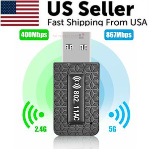 Dual Band 5G/2.4G 1300Mbps USB3.0 adattatore WiFi senza fili Dongle per Desktop PC portatile USB gadget - Product Image 1
