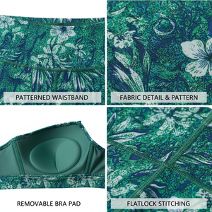 Conjunto de 2 piezas para mujer: Sujetador deportivo y leggings de yoga con efecto levantamiento de glúteos, top corto, mallas de fitness transpirables para gimnasio y exteriores, leggings de yoga con bolsillos. - Product Image 6