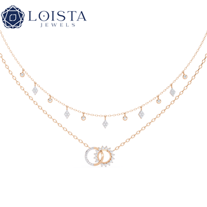 Tianmao Luxury High-End Female Necklace Gold-Plated Eight-Awn Star with Full Diamond <b>Flash</b> Clavicle Chain with Zircon Main Stone - Product Image 1
