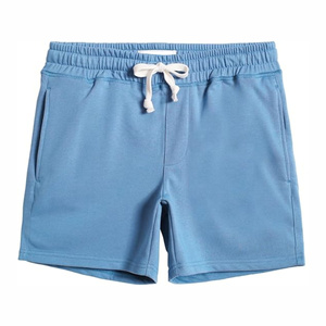 Shorts vintage streetwear pour hommes, personnalisés, au-dessus du genou, en molleton de coton doux, taille à cordon, fabricant OEM, AI-SH-43 - Product Image 4