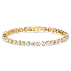 Bracelets tennis REYES en argent sterling 925, moissanite couleur D VVS, plaqués or blanc 14K et rhodium, bijoux fins, très demandés - Product Image 6