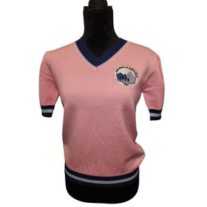 แจ็คแอนด์จิลเสื้อสเวตเตอร์คอวีสีชมพูอ่อนสำหรับผู้หญิง เสื้อแขนยาวถักนิตติ้งเนื้อนุ่ม สไตล์ลำลองทันสมัย สวมใส่สบาย - Product Image 2